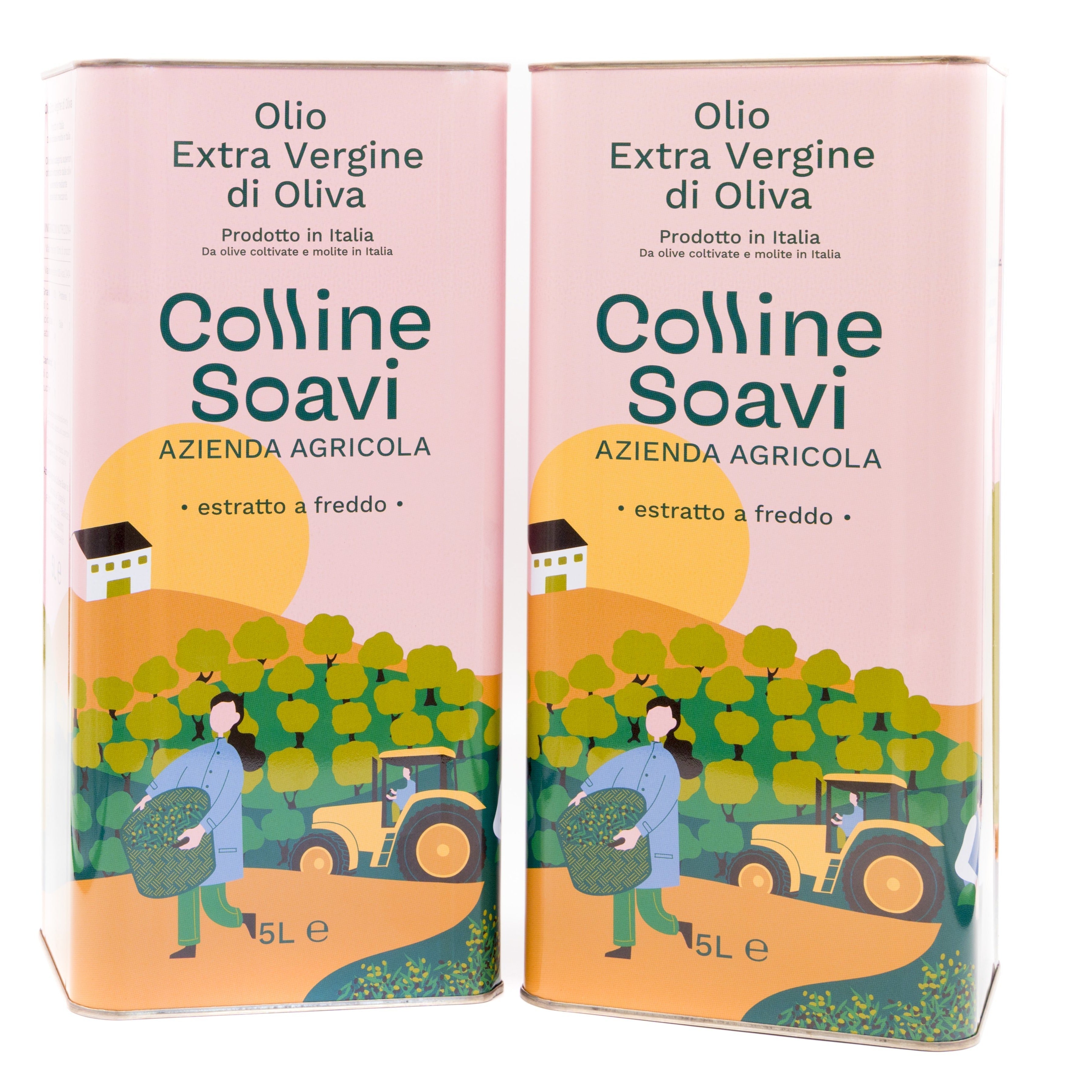 Preordini Olio Extra Vergine di Oliva Colline Soavi, Confezione di 2 Latte da 5L - 2025/26