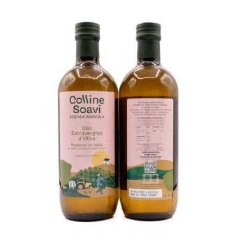Preordini Olio Extra Vergine di Oliva Colline Soavi, Confezione di 2 Bottiglie da 1L - 2025/26